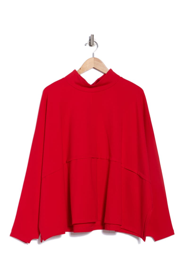 Oversized Sweatshirt, Alternate, color, RED