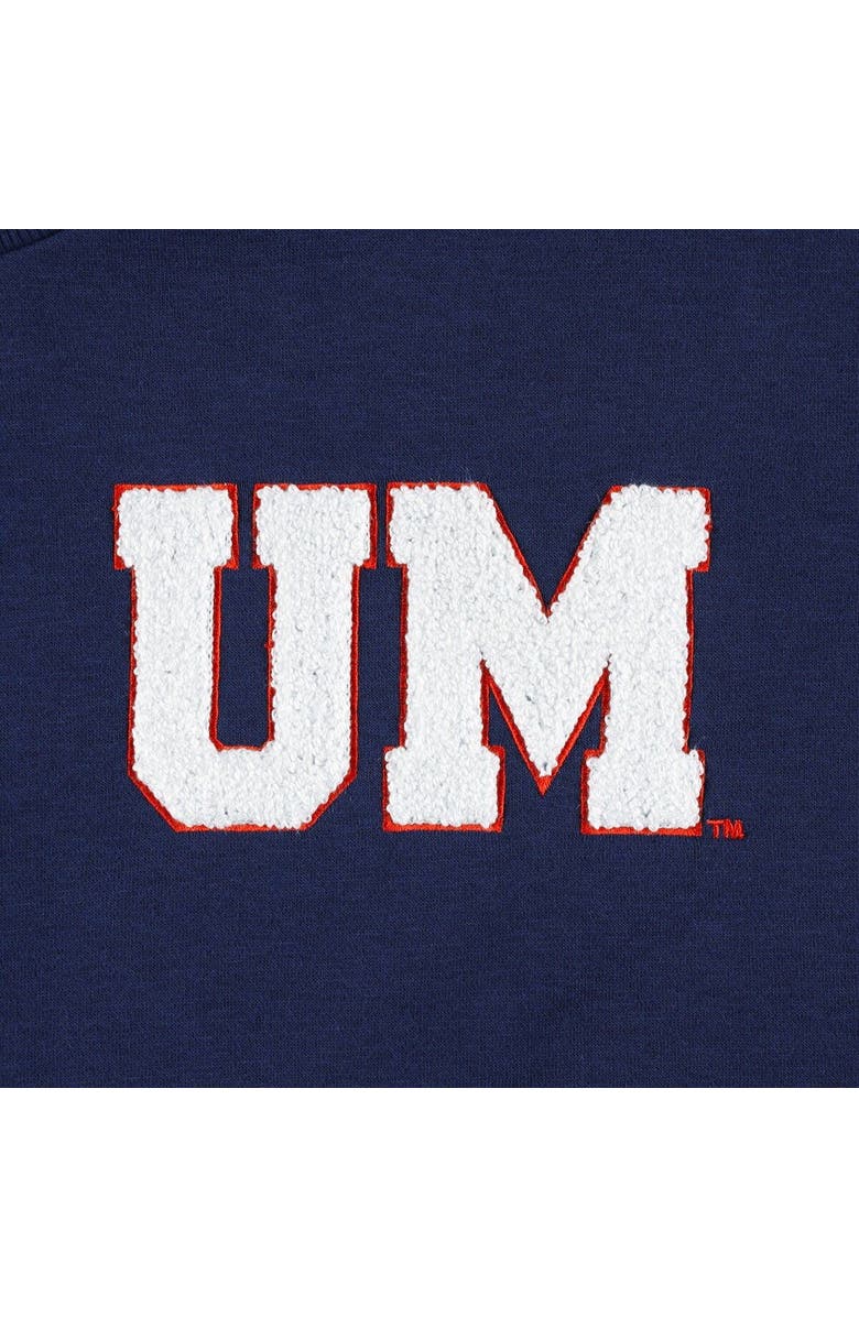 GAMEDAY COUTURE Women's Gameday Couture Navy Michigan Wolverines Back To Reality Colorblock Pullover Sweatshirt, Alternate, color, Navy