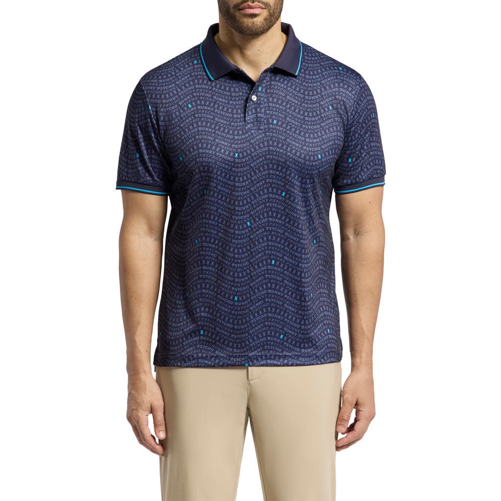 Psycho Bunny Winston Print Sport Polo