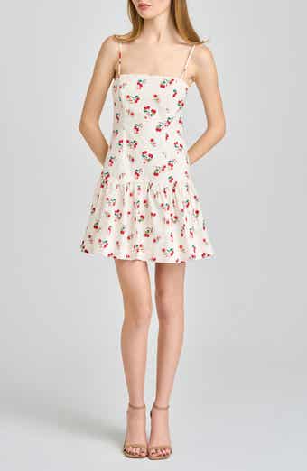 Louisa Cherry Print Stretch Cotton Sundress