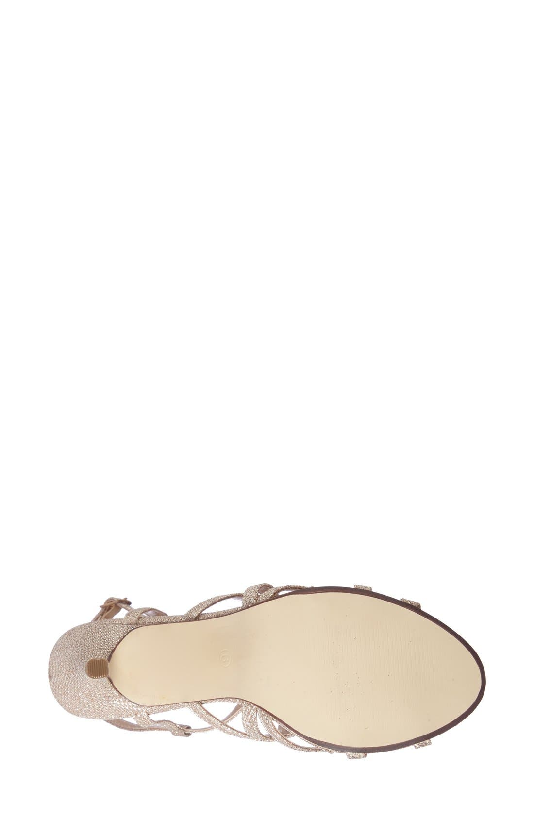 Paradox London Pink 'Rich Glitter' Sandal, Alternate, color, 