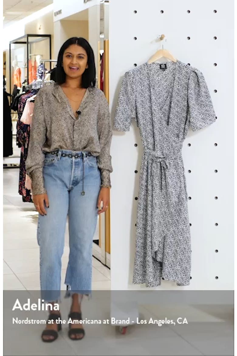 Liv Puff Sleeve Wrap Dress video