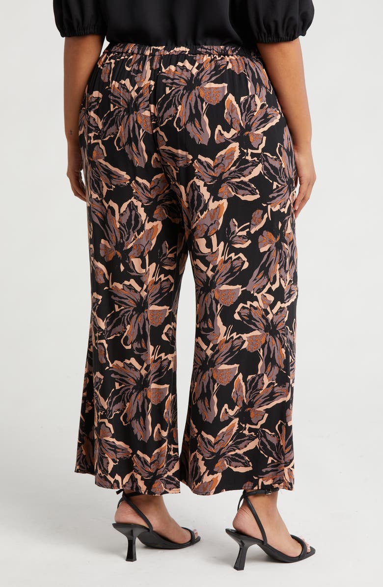 NORDSTROM RACK Pull-On Crop Palazzo Pants, Alternate, color,