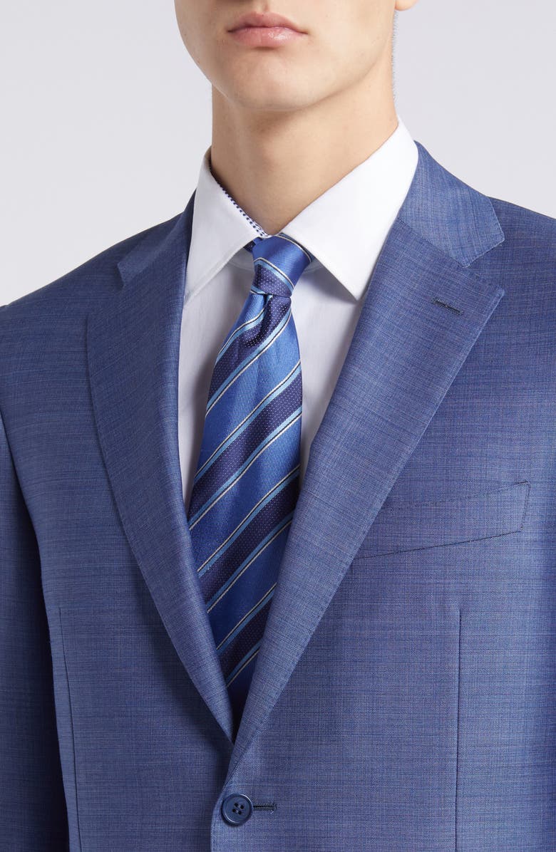 Canali Siena Regular Fit Mélange Wool Suit, Alternate, color,