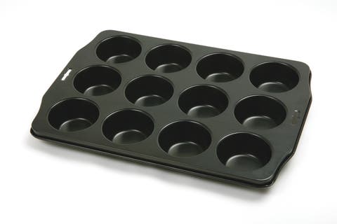 12 Cup Nonstick Muffin Pan - Steel Bakeware for Cupcakes and Muffins