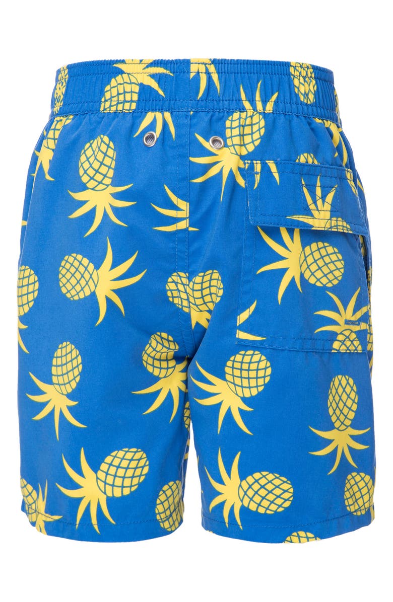 Tom & Teddy Pineapple Swim Trunks, Alternate, color, 