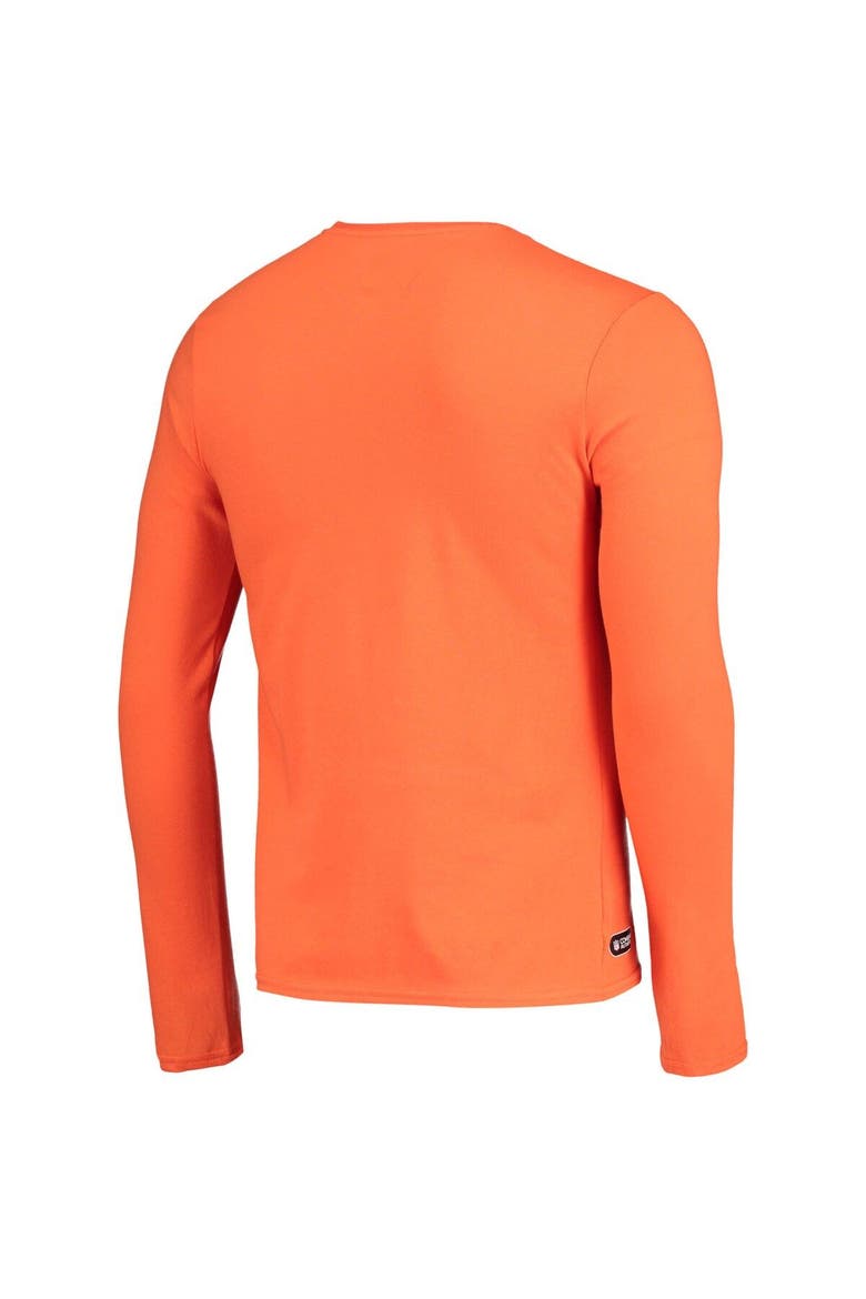 Men's New Era Orange Denver Broncos Combine Authentic Split Line Long Sleeve T-Shirt, Alternate, color, Orange