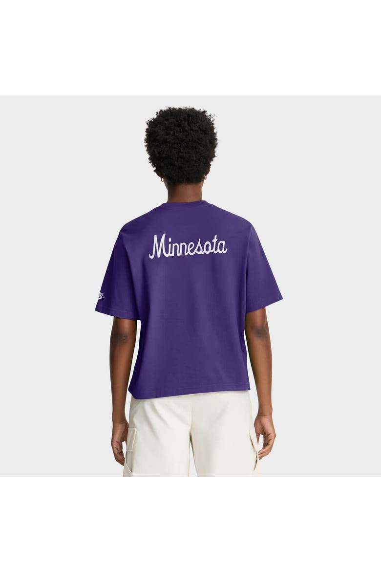 Women's Nike Purple Minnesota Vikings Rewind Pocket Boxy T-Shirt, Alternate, color, Purple