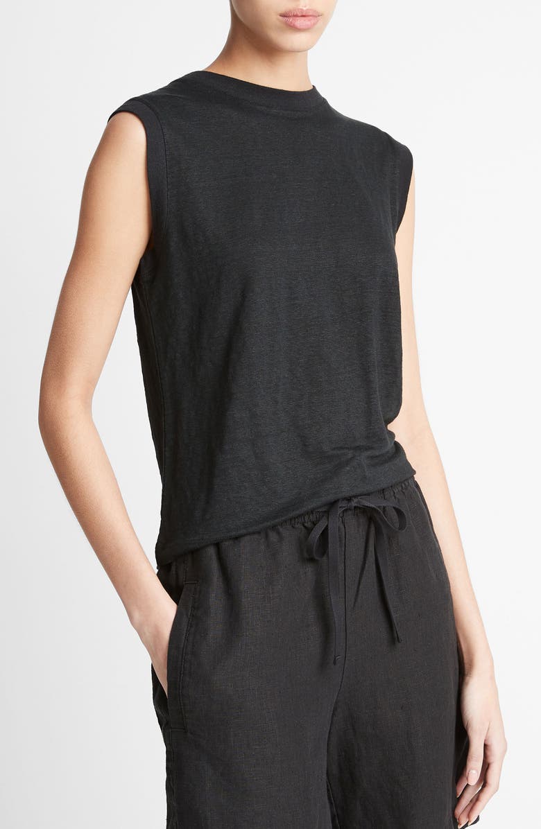 Vince Hemp Drawstring Shorts, Alternate, color, Black