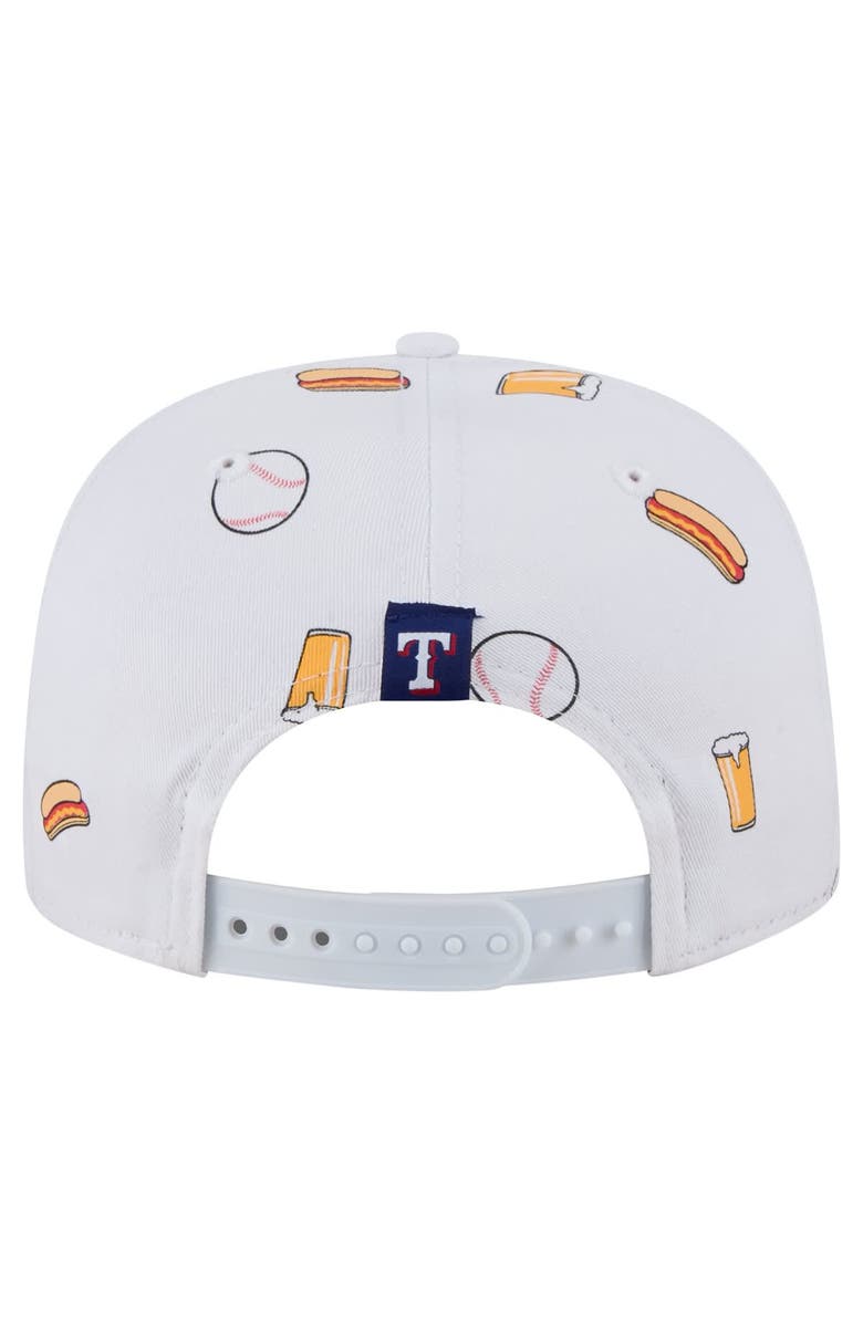 New Era Men's New Era White Texas Rangers Team Cheer Rope 19TWENTY Adjustable Hat, Alternate, color, White