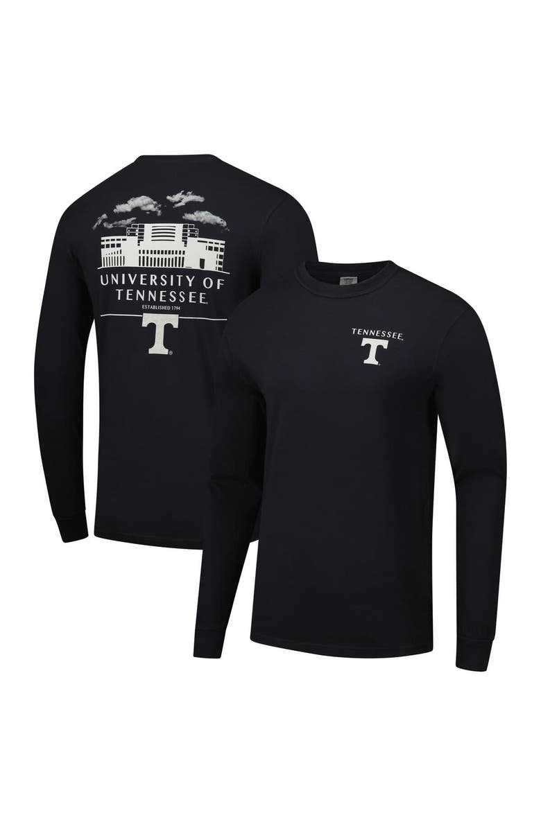 IMAGE ONE Men's Black Tennessee Volunteers Comfort Colors Campus Nights Long Sleeve T-Shirt, Main, color, Black