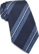 ZEGNA TIES Stripe Silk Tie