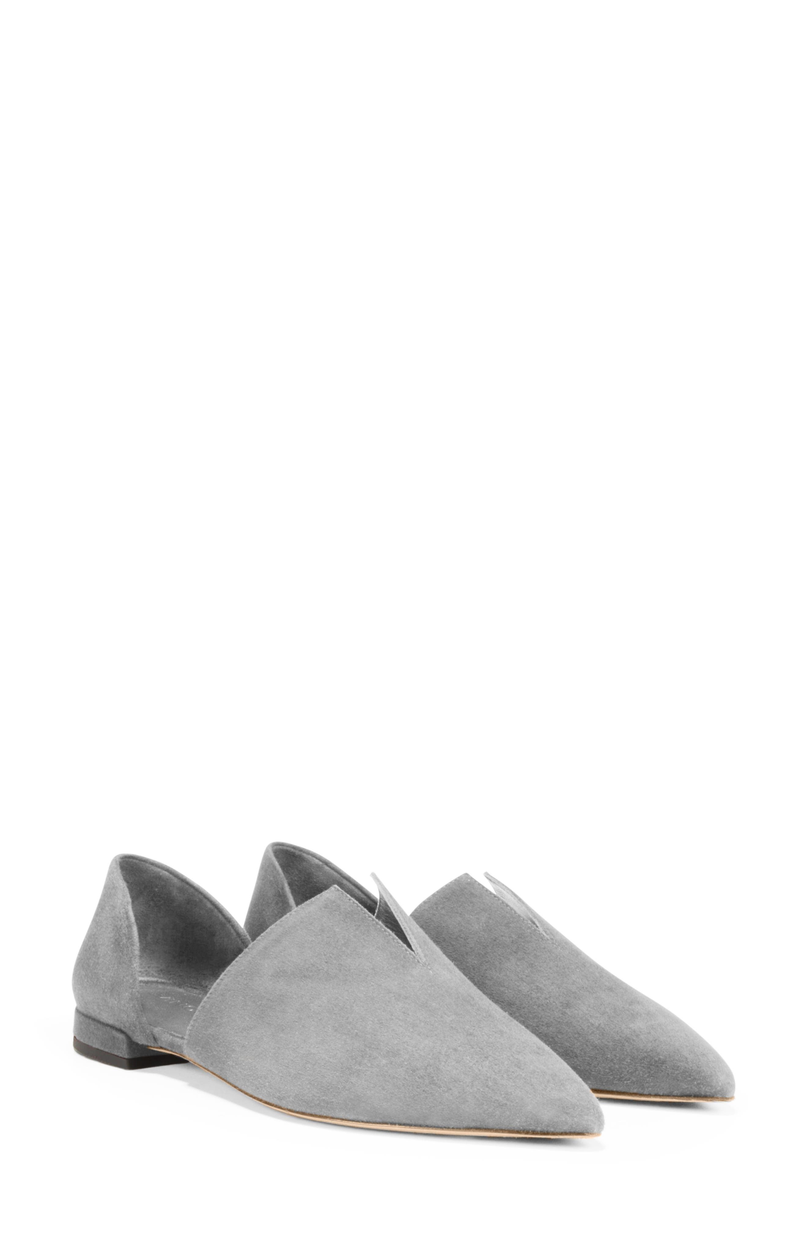 Darlington Flat (Nordstrom Exclusive), Alternate, color, GRANITE SUEDE