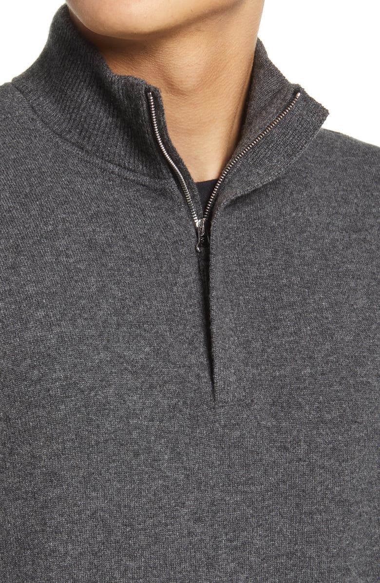 Theory Hilles Quarter Zip Cashmere Sweater, Alternate, color,