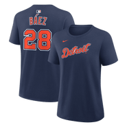 Nike Women's Nike Javier Báez Navy Detroit Tigers Name & Number T-Shirt