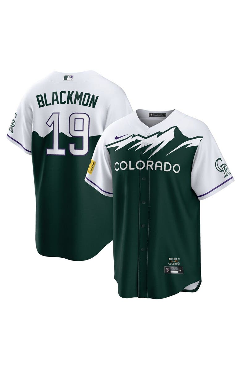 Nike Men's Nike Charlie Blackmon Green Colorado Rockies City Connect Replica Player Jersey, Main, color, 