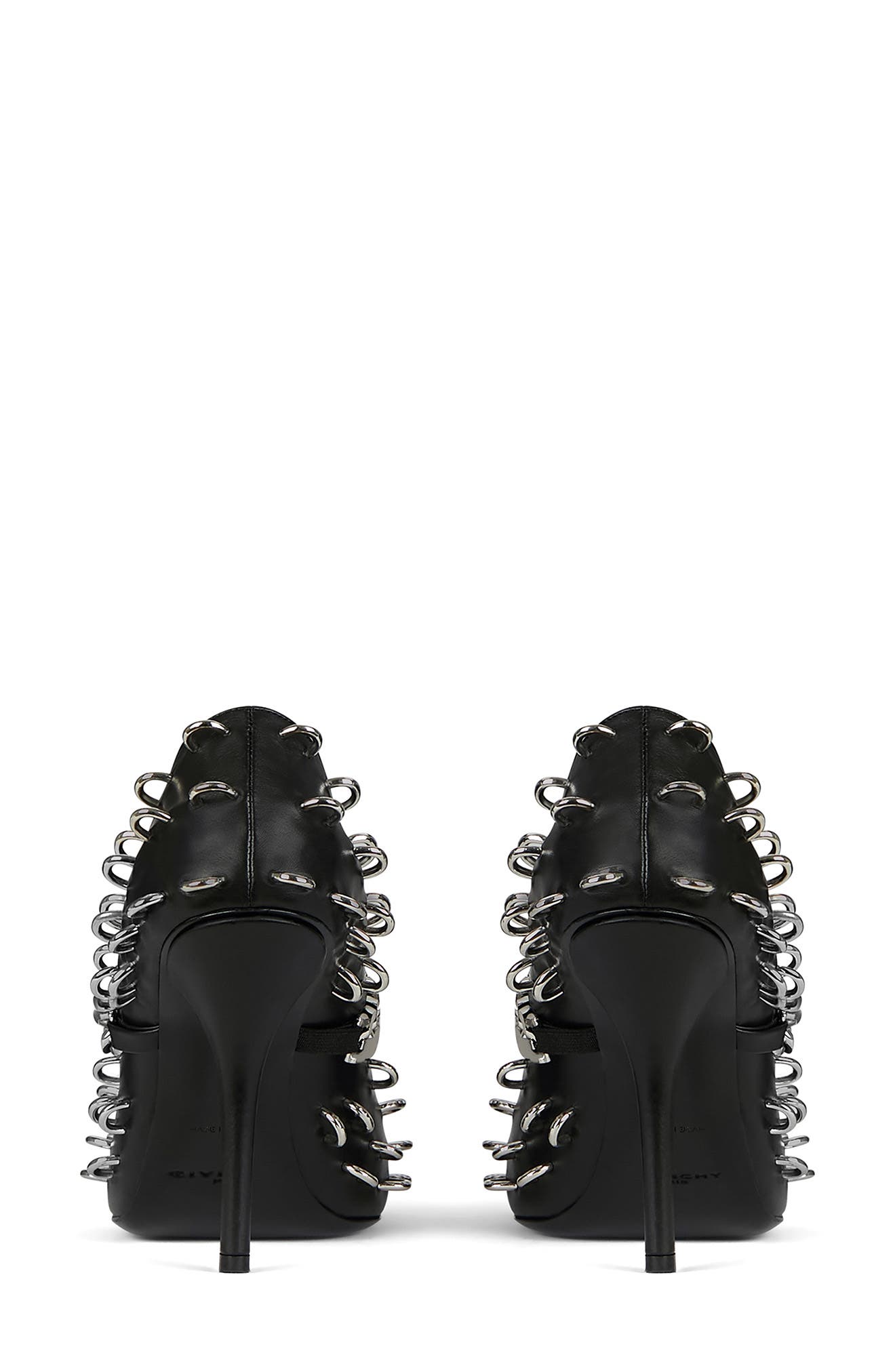 Givenchy Chain Strap Pierced Pointed Toe Pump, Alternate, color, 
