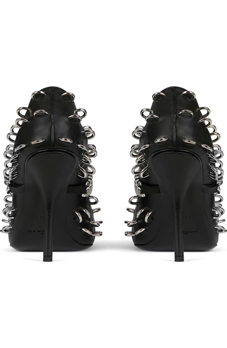 Givenchy Chain Strap Pierced Pointed Toe Pump, Alternate, color,