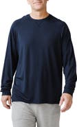 Cozy Earth Stretch Long Sleeve Crewneck T-Shirt