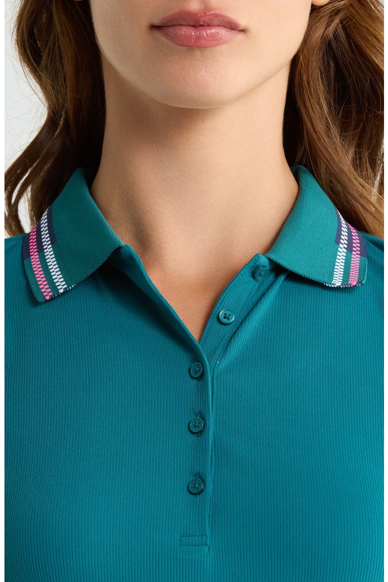 Tech Nylon Rib Polo, Alternate, color, MARINE TEAL