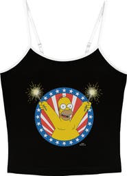The Simpsons Junior's The Simpsons Festive Homer Portrait  Tank Top