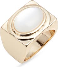 Nordstrom Wide Oval Resin Signet Ring