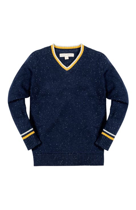 Baby Boys' Organic V-Neck Sweater, Infant