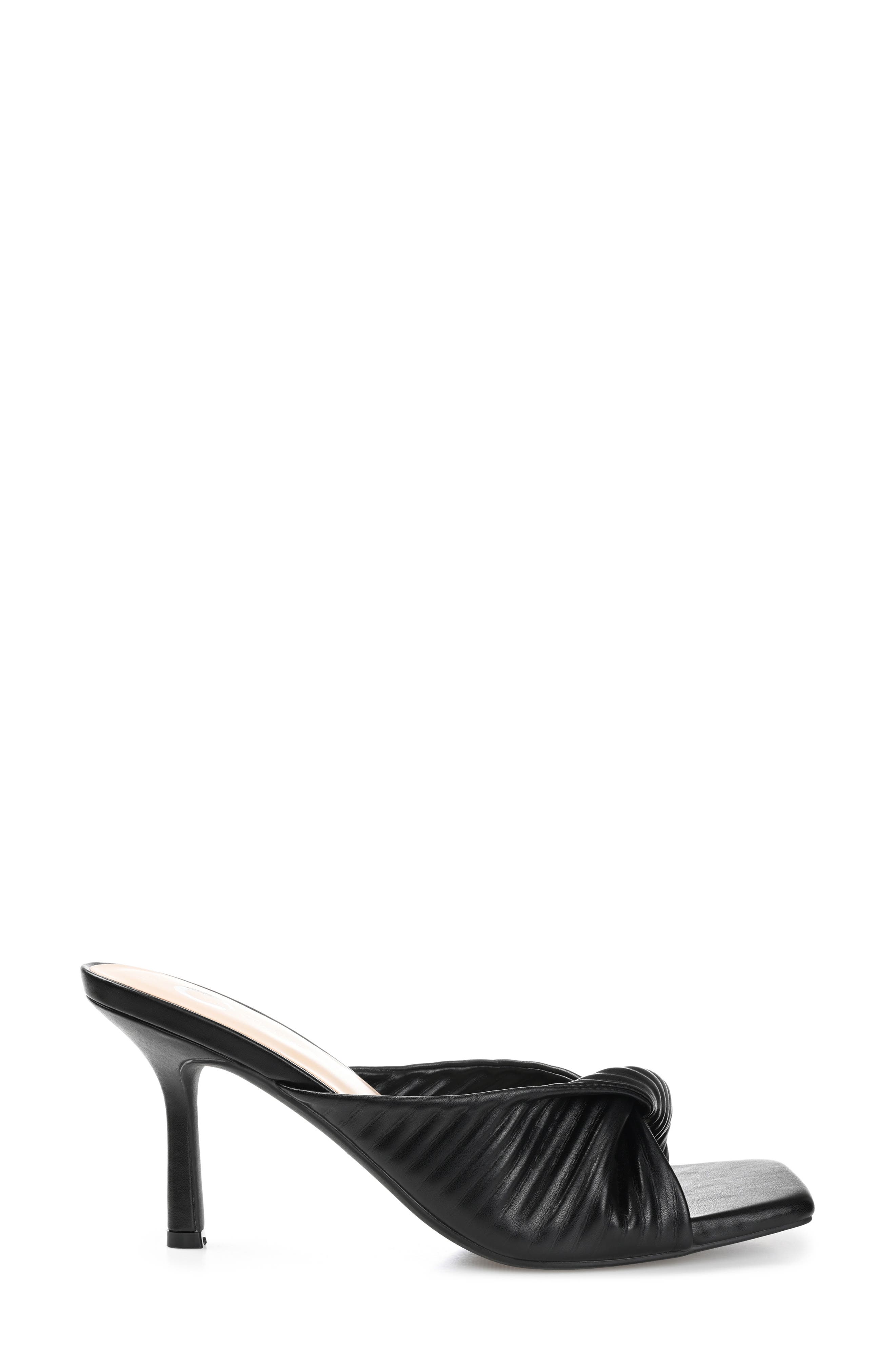 Journee Collection Greer Twist Sandal, Alternate, color, Black