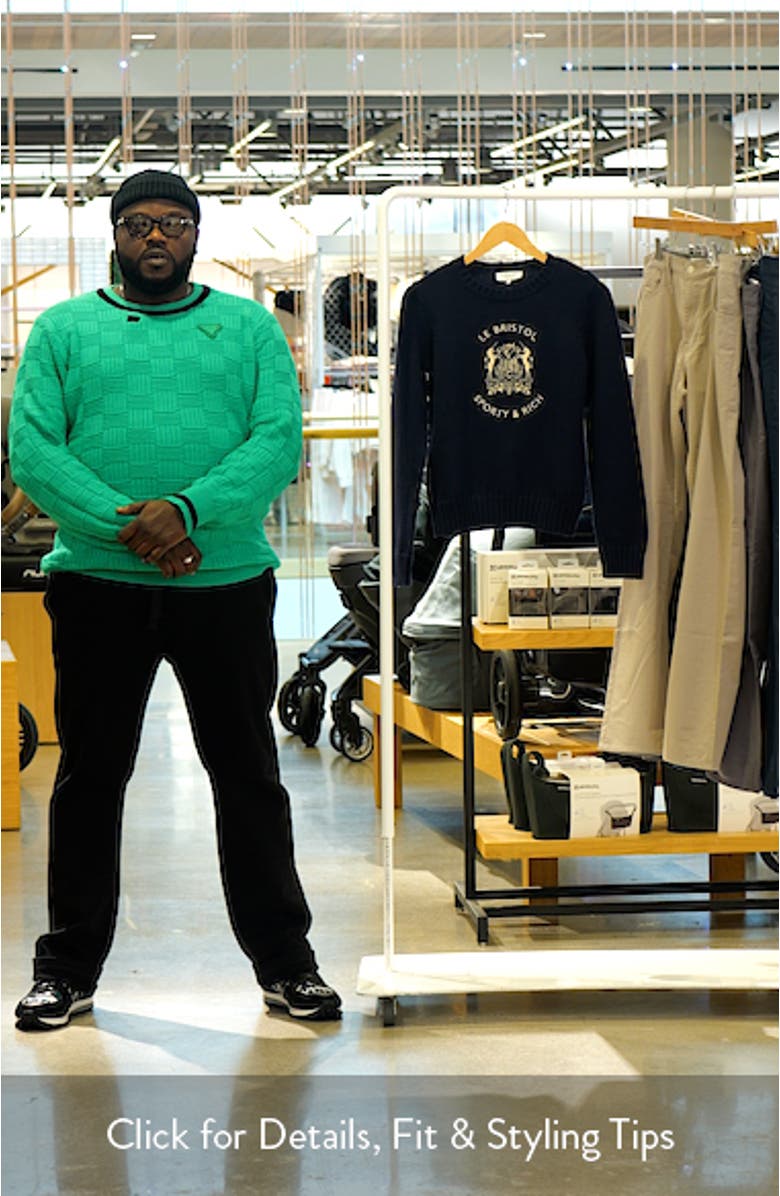 Bristol Crest Cotton Sweater, sales video thumbnail