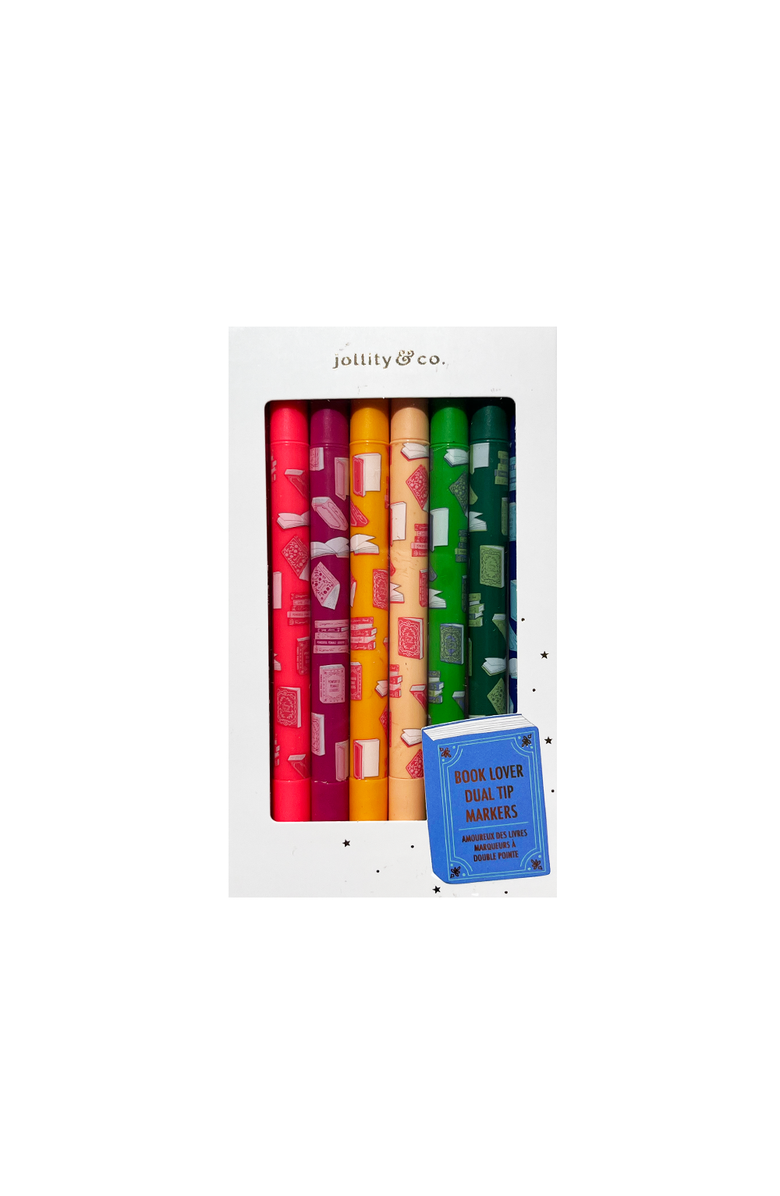 Jollity & Co Book Club Felt Tip Marker Set, Main, color, Assorted Pre-Pack