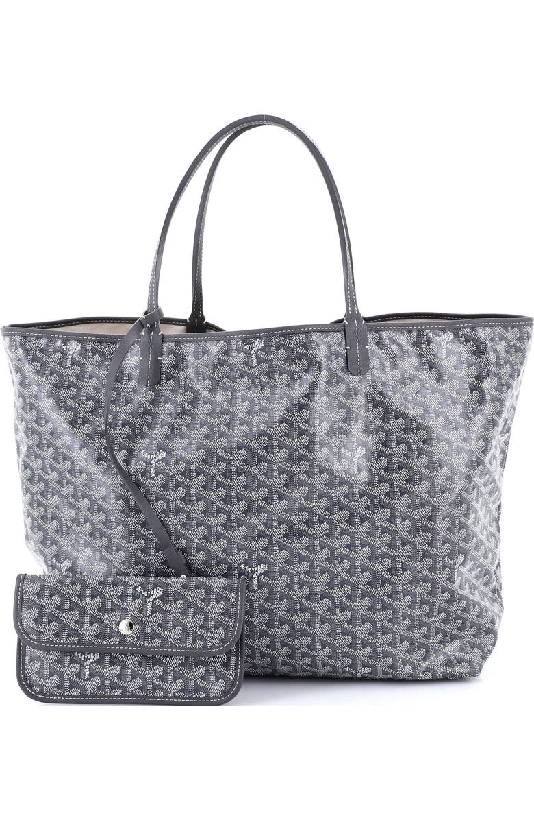 Pre-Owned Goyard Saint Louis Tote Coated Canvas GM, Alternate, color, Gray