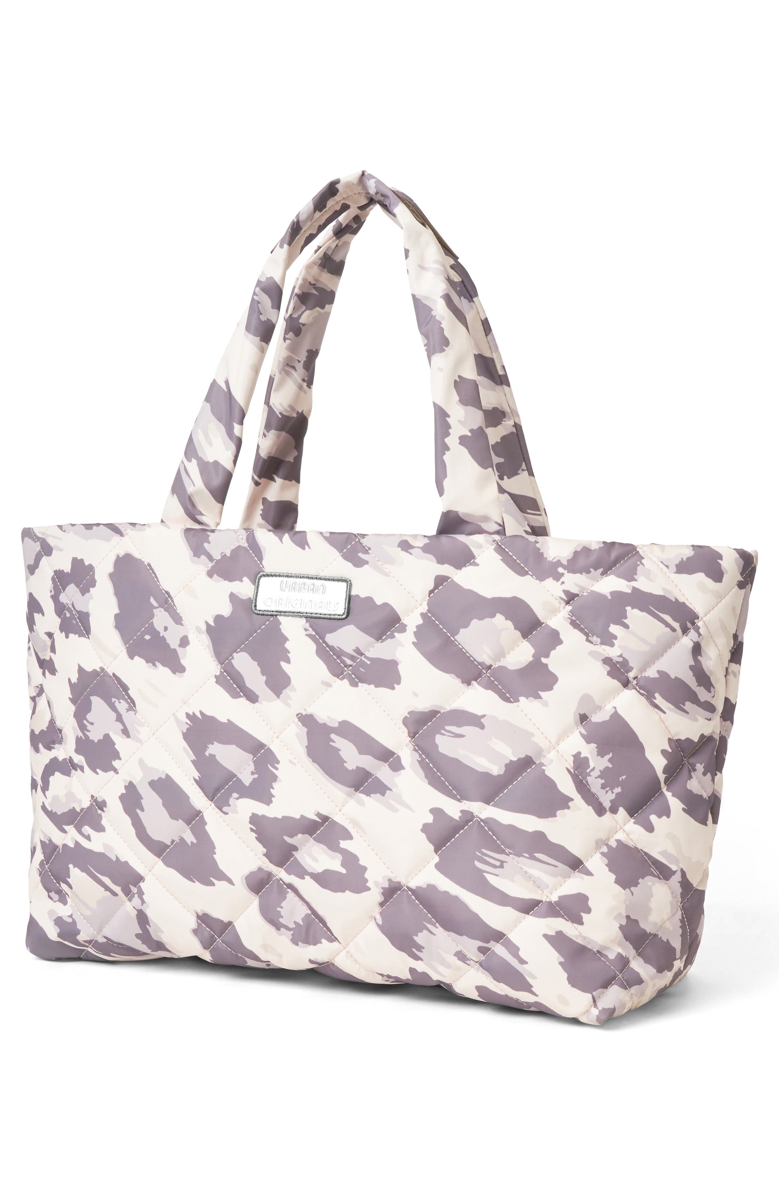Urban Originals Woven Tote Bag, Alternate, color, Leopard