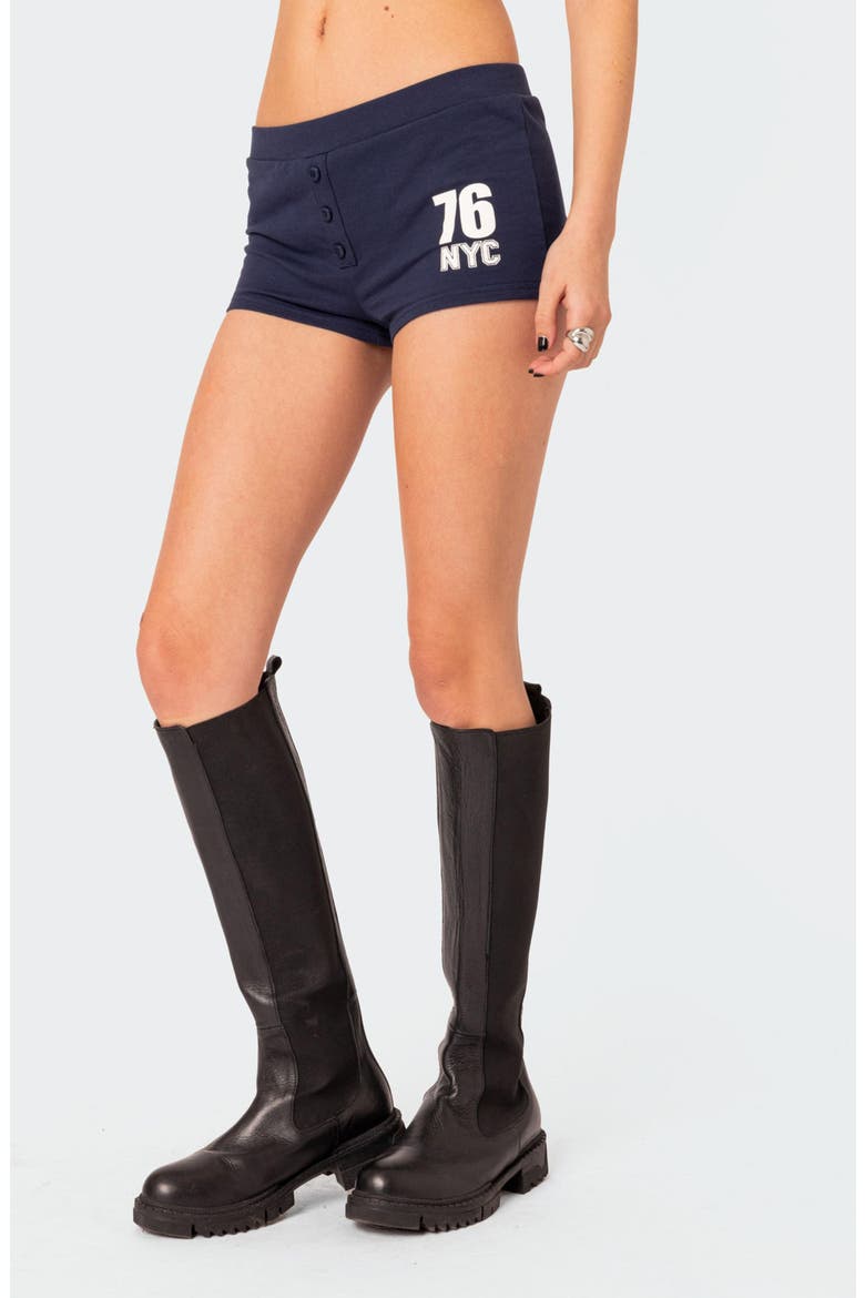 Jordan Stretch Cotton Micro Shorts, Alternate, color, NAVY