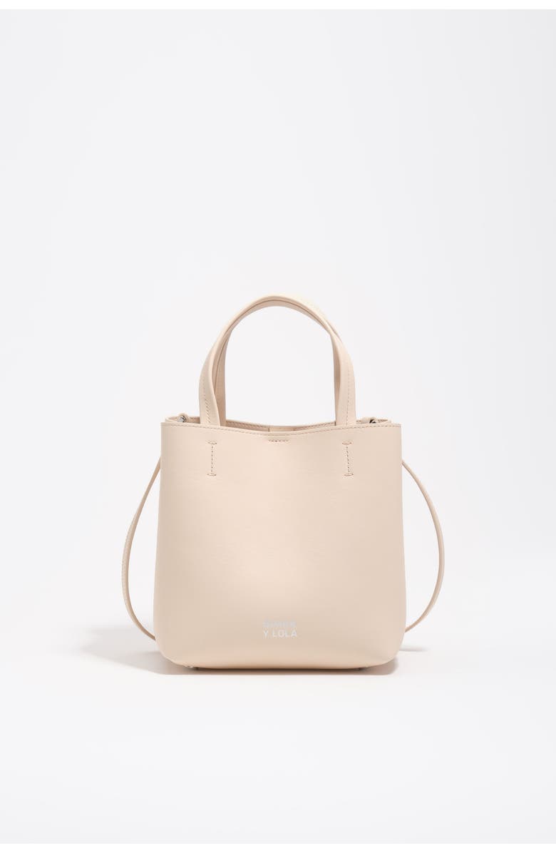 Bimba y Lola Small leather Chihuahua Bag SS26, Main, color, Sand
