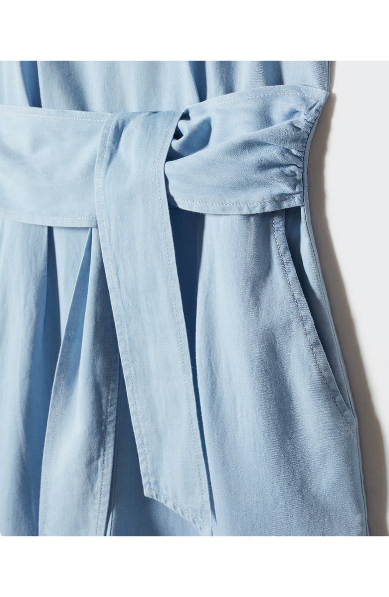 MANGO Tie Detail Jumpsuit, Alternate, color,