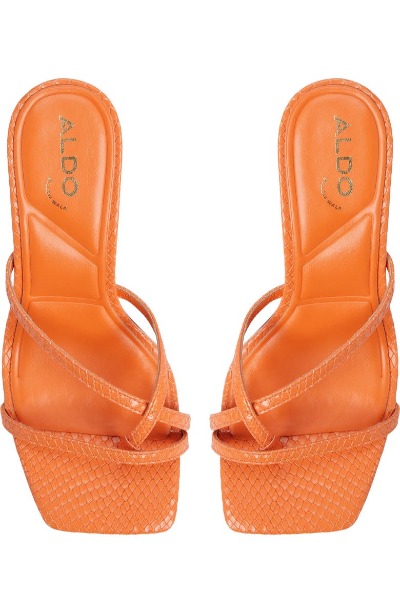 ALDO Calypsa Slide Sandal, Alternate, color, Medium Orange