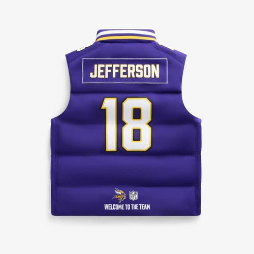 Off Season Unisex Justin Jefferson Purple Minnesota Vikings Player Puffer Vest In Purple
