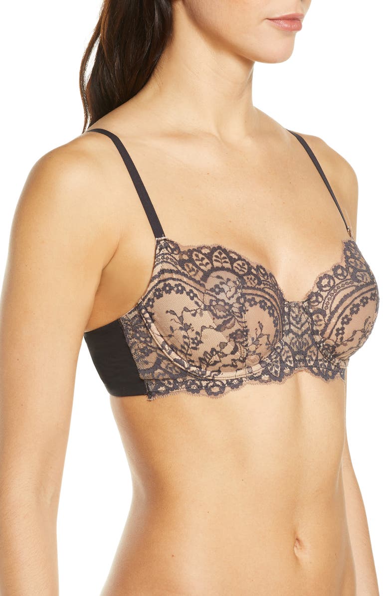 Natori Calm Lace Underwire Demi Bra, Alternate, color, 