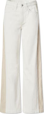 rag & bone/JEAN Logan Color Splice Wide Leg Jeans