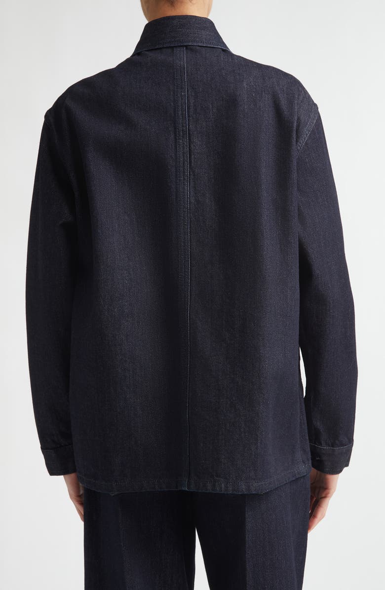 Jil Sander Workwear Denim Jacket, Alternate, color, Magnet