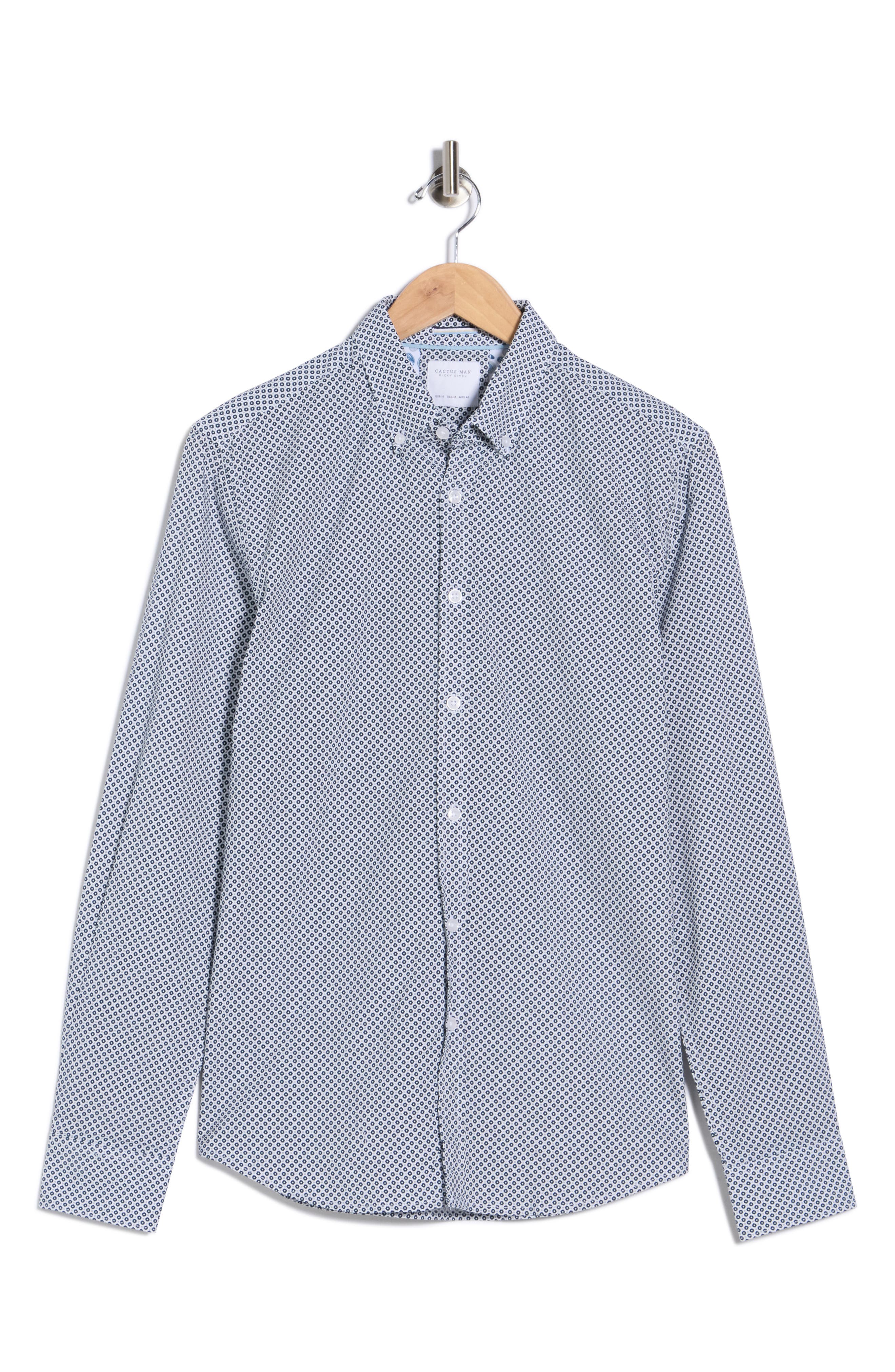 DENIM AND FLOWER Woven Long Sleeve Shirt