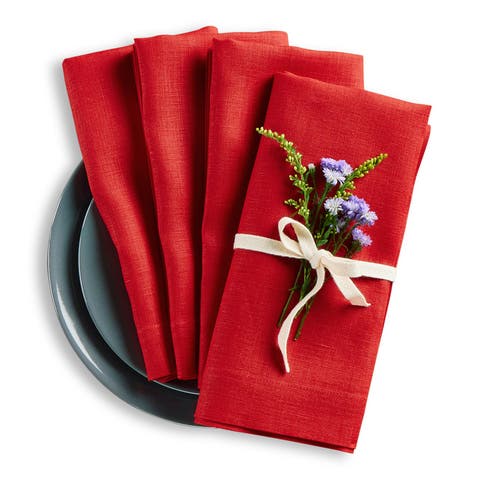 Linen Dinner Napkins - Fete, 20" x 20" Inch