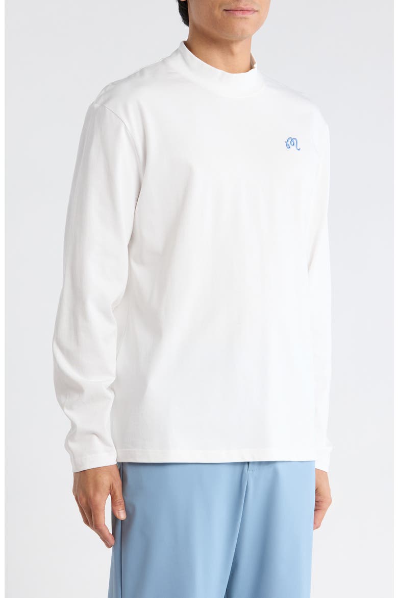Upland Mock Neck Long Sleeve T-Shirt, Alternate, color, SNOW WHITE