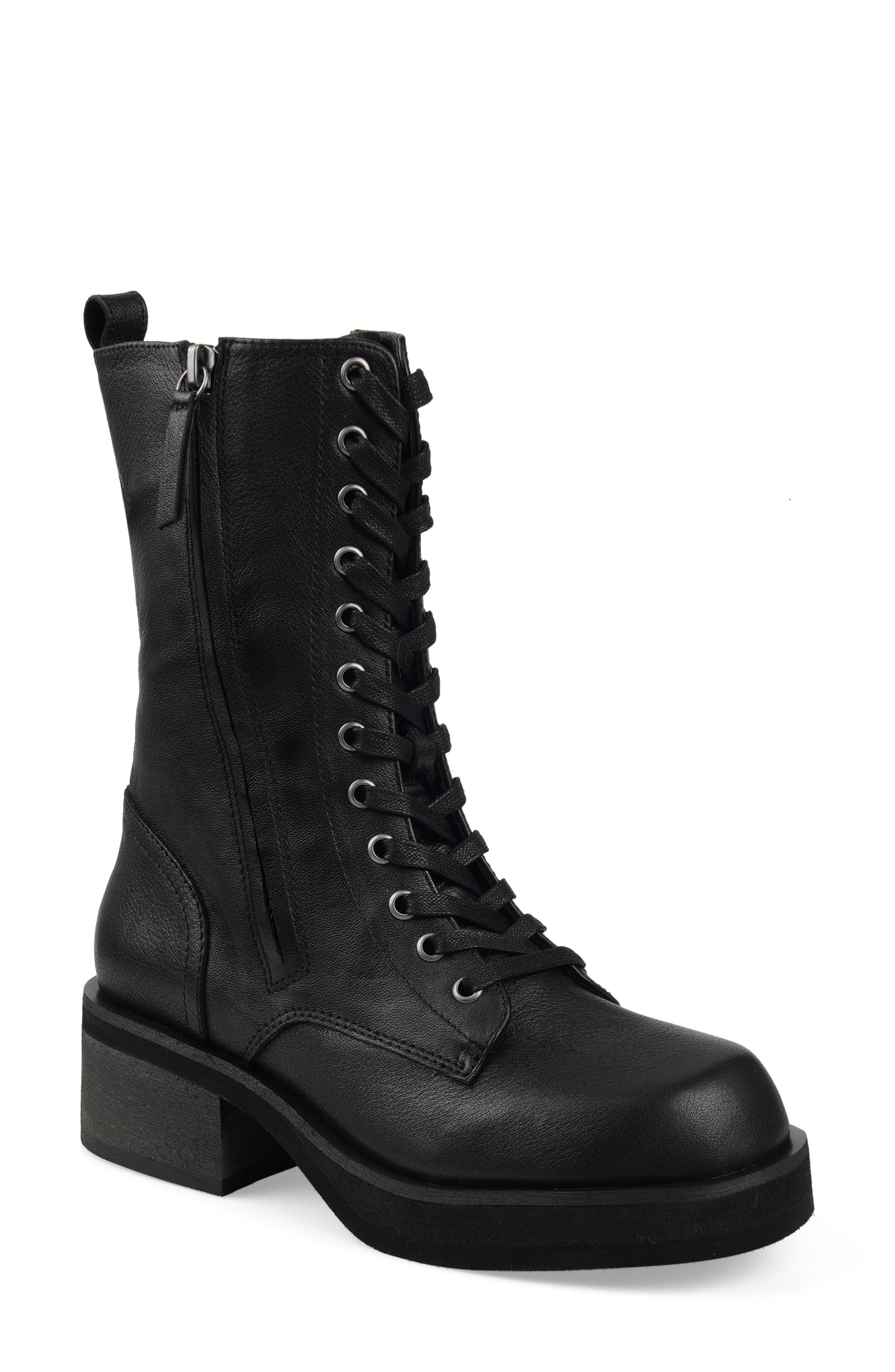 Candie's Lace-Up Boot, Main, color, Black