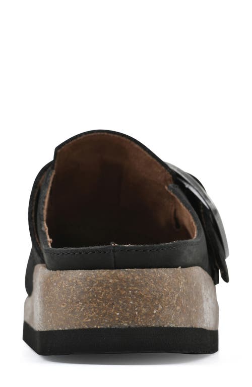 White Mountain Footwear Bayberry Mule In Black Nubuck