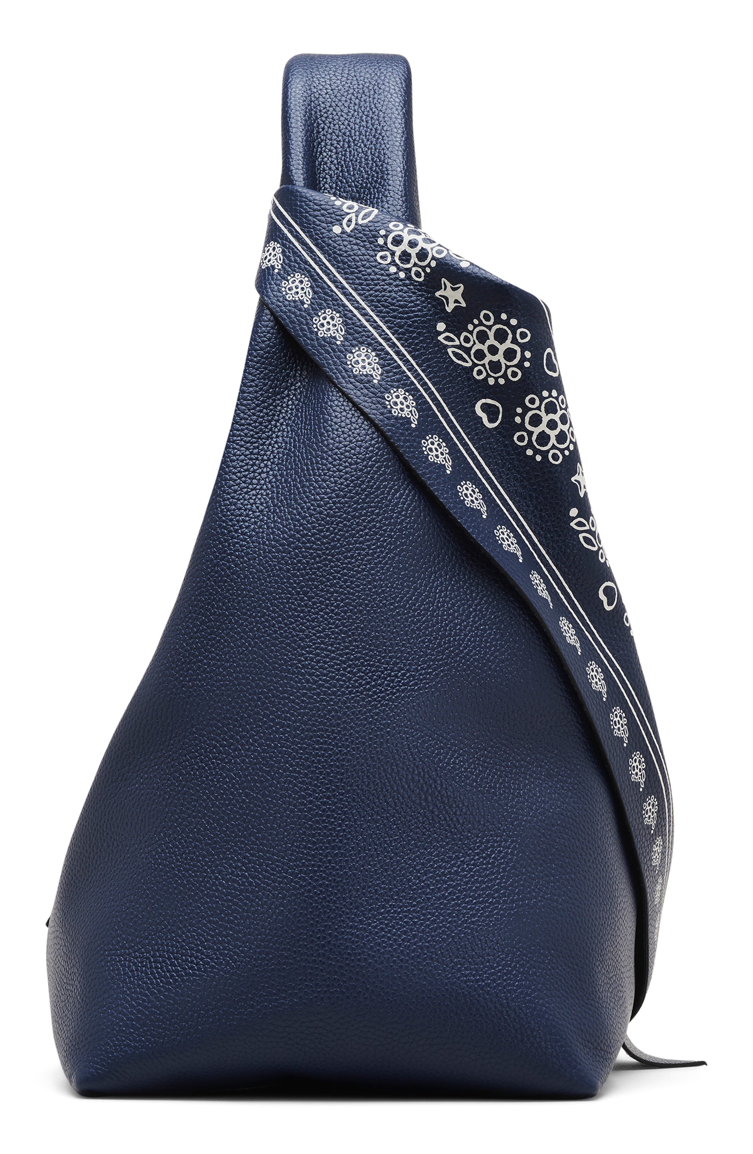 Marc Jacobs The Bandana Sack Shoulder Bag, Alternate, color, Navy Multi