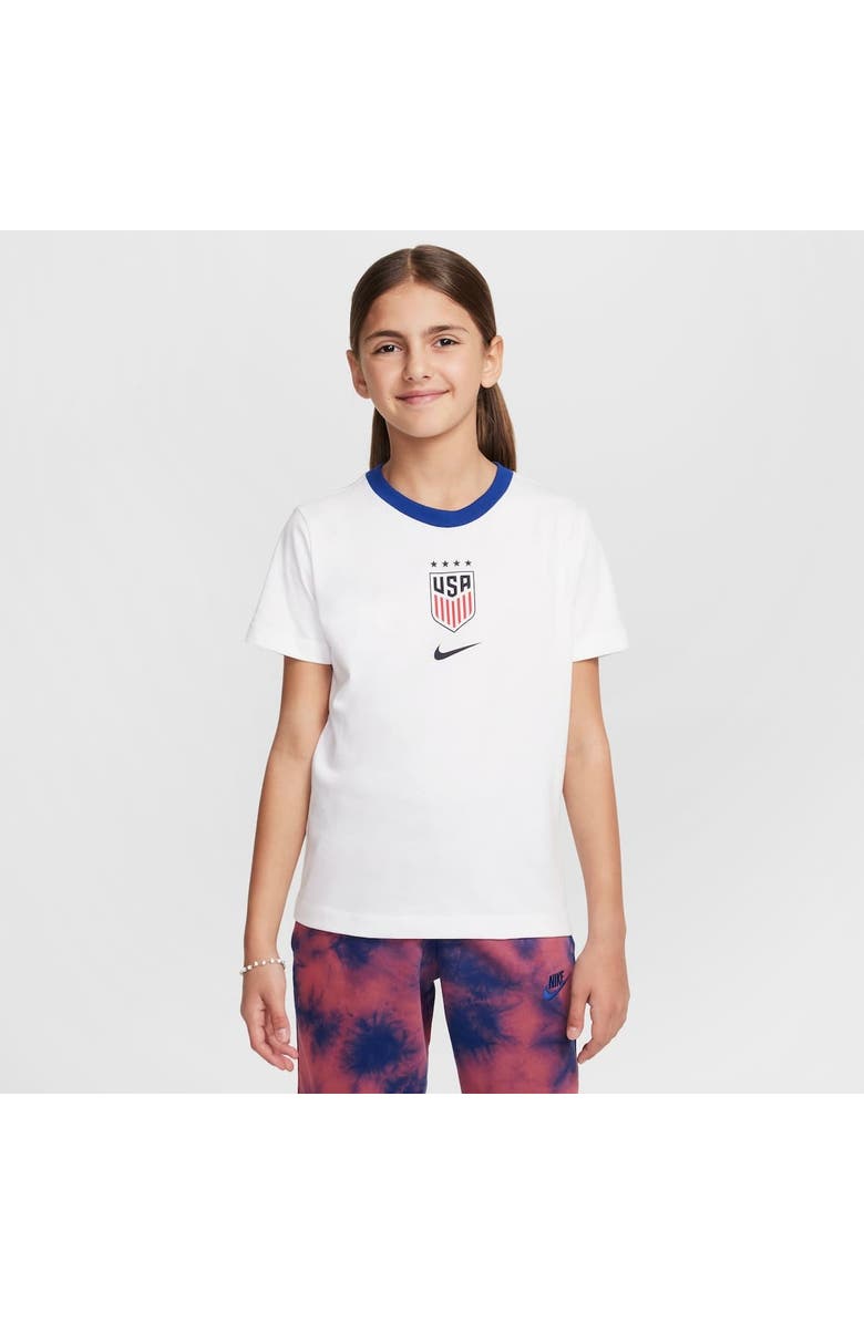 Nike Youth Nike White USWNT Crest T-Shirt, Alternate, color,