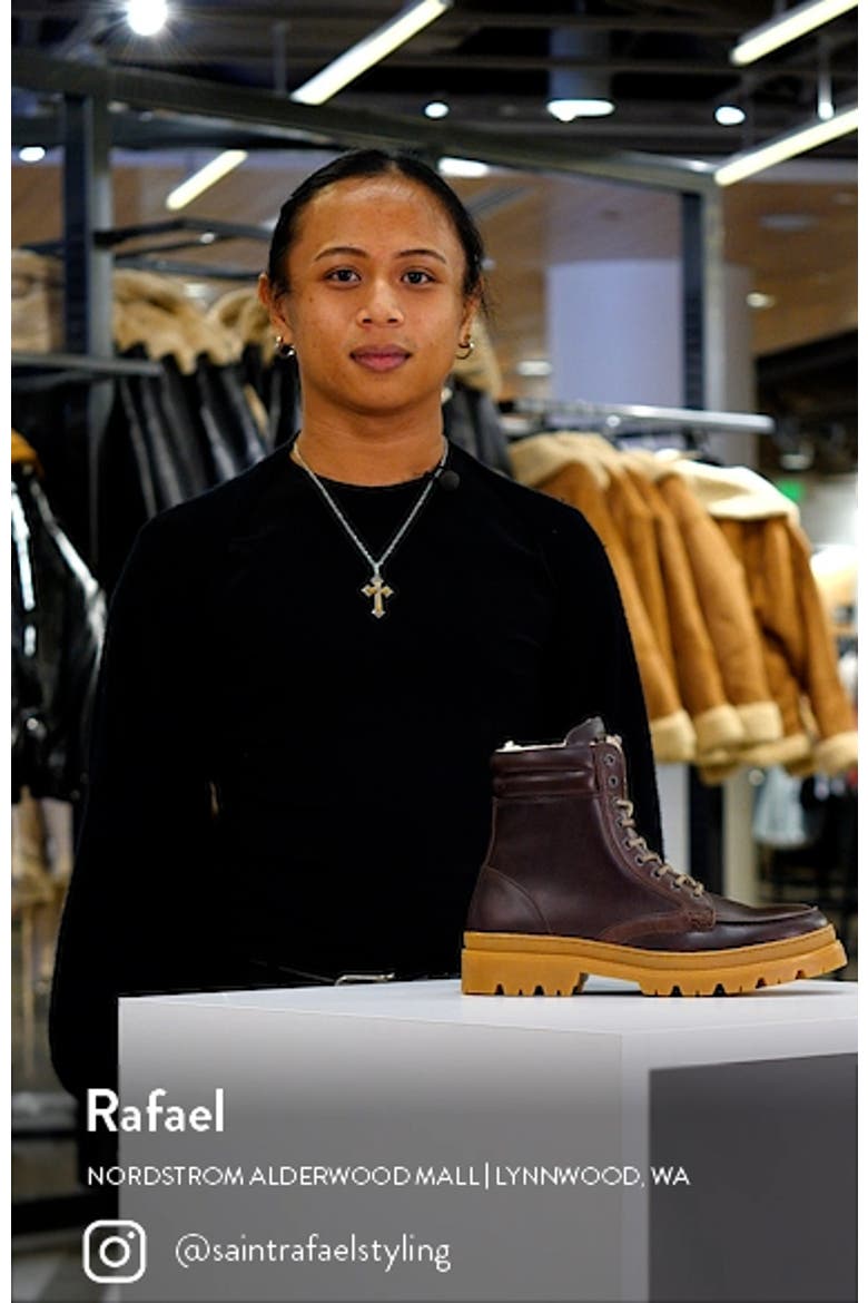 Edric Faux Fur Lined Apron Toe Boot video