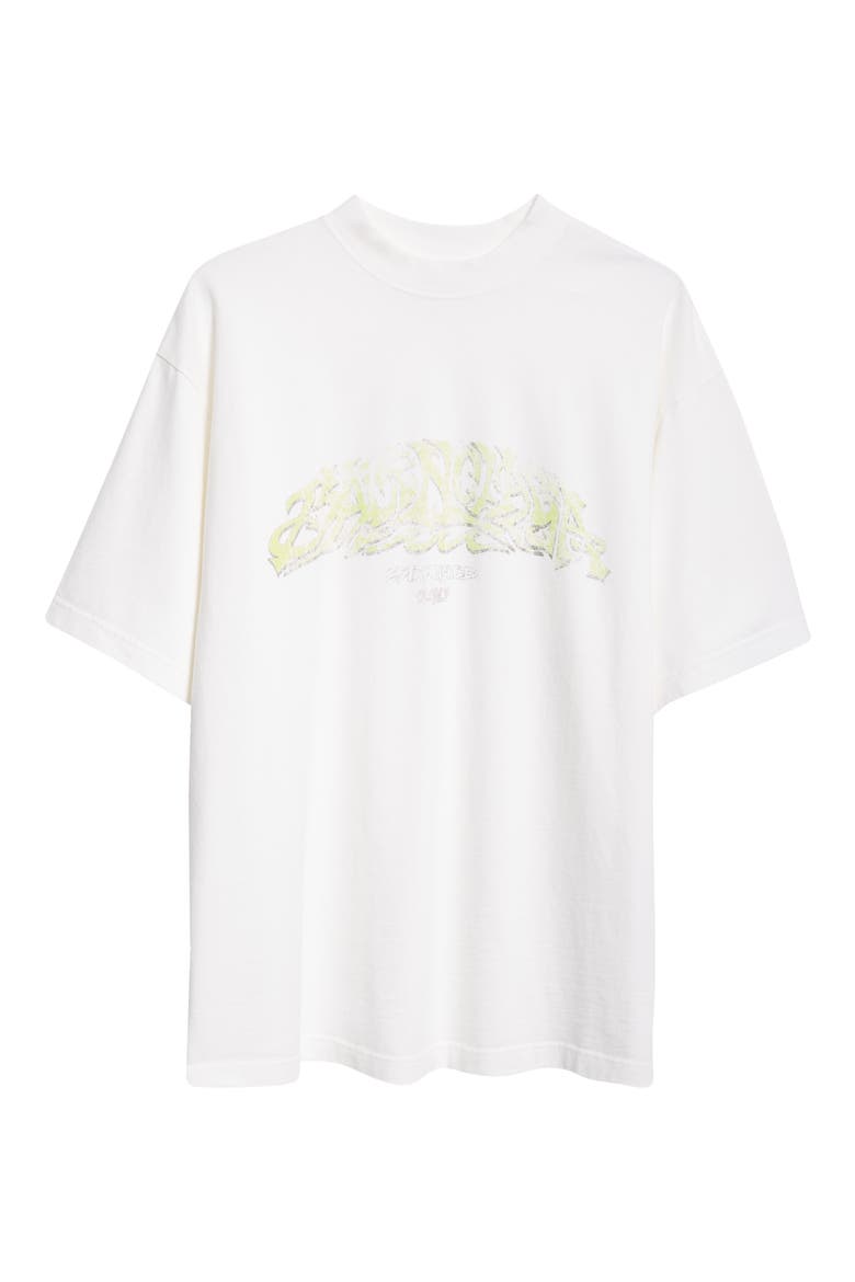 Lunar New Year Dragon Cotton Graphic T-Shirt, Alternate, color, WHITE/ GREEN