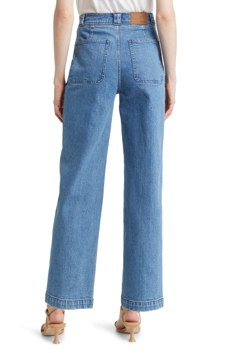 Madewell The Perfect Vintage Pintuck High Waist Wide Leg Jeans, Alternate, color,